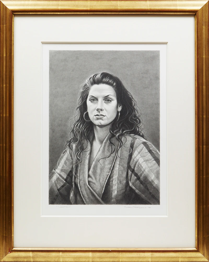 Michael Thompson, Laetitia, pencil drawing on Arches paper, 1998 - view 2