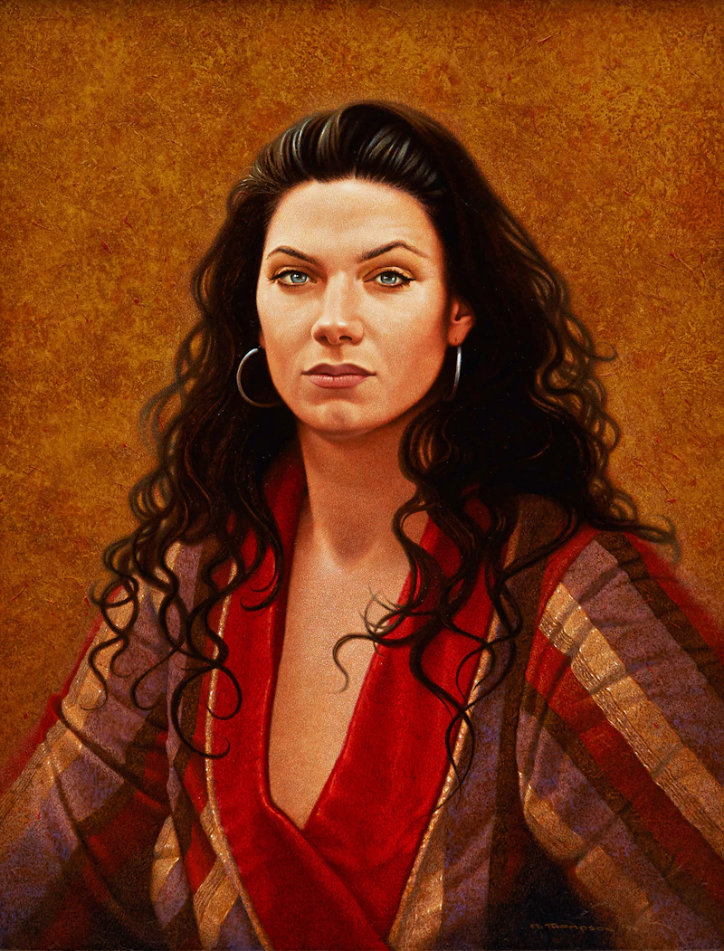 Michael Thompson, Laetitia, acrylic on board
