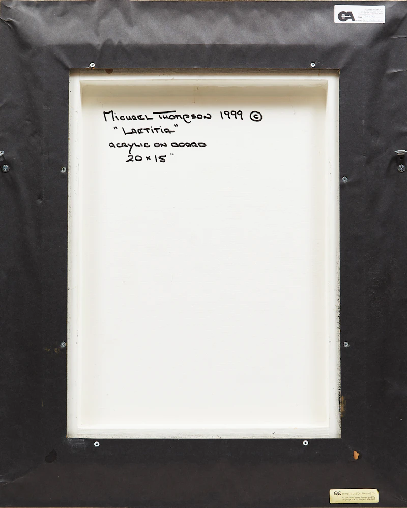 Michael Thompson, Laetitia, acrylic on board, 1999 - view 3