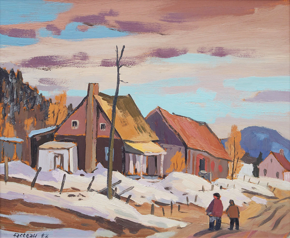 Marcel Fecteau, Brébeuf, Que. , oil on  board, 1982