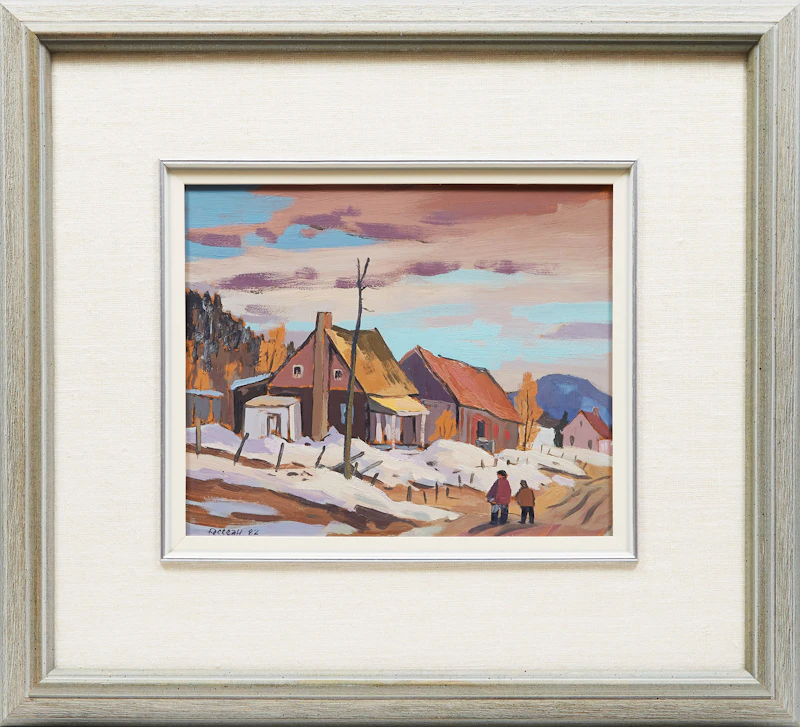 Marcel Fecteau, Brébeuf, Que. , oil on  board, 1982 - view 2