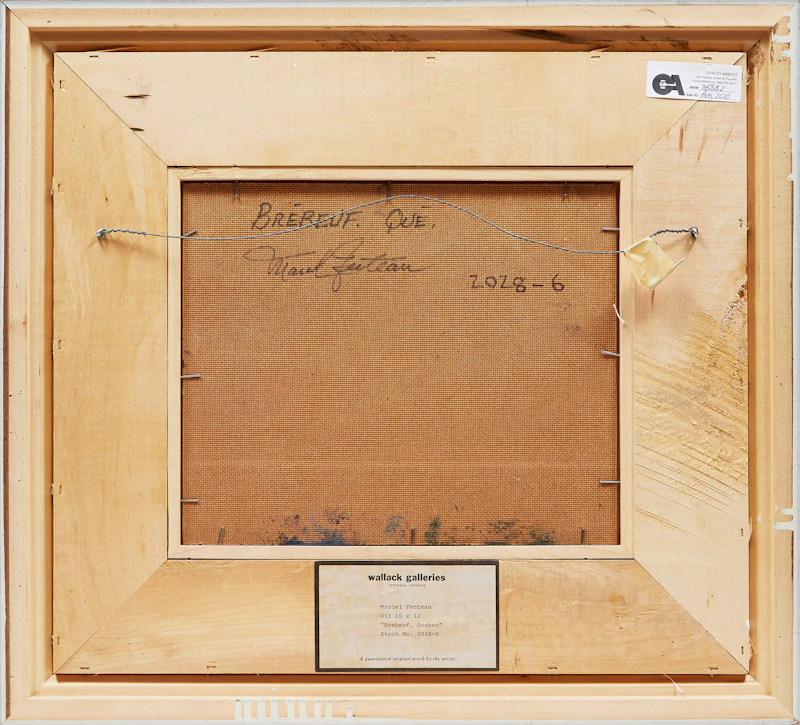 Marcel Fecteau, Brébeuf, Que. , oil on  board, 1982 - view 3