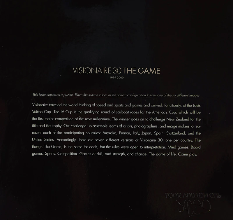 Various Artists, Visionaire 30 The Game (Switzerland), mixed media - view 2
