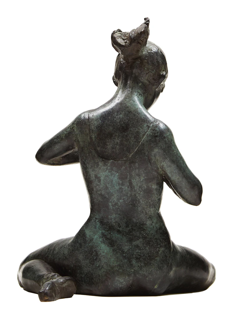 Fernando Regazzo, Seated Girl , bronze - view 4