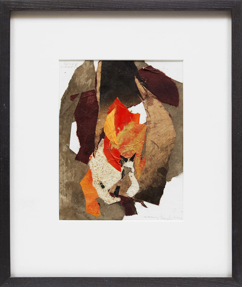 Frank Leonard Brooks, Untitled, mixed media collage on unstretched canvas, 2005 - view 2