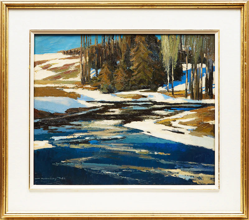 Frank Charles Hennessey, March Day in the Gatineau, oil on canvas, 1940 - view 2