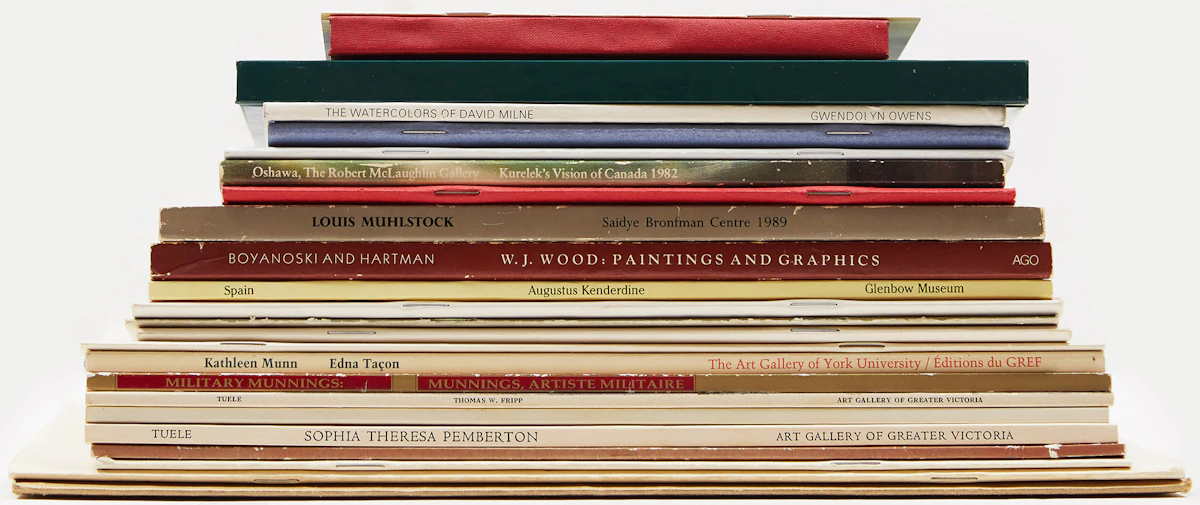 Books and Reference, 25 Canadian Art Reference Books and Materials, 25 books and publications