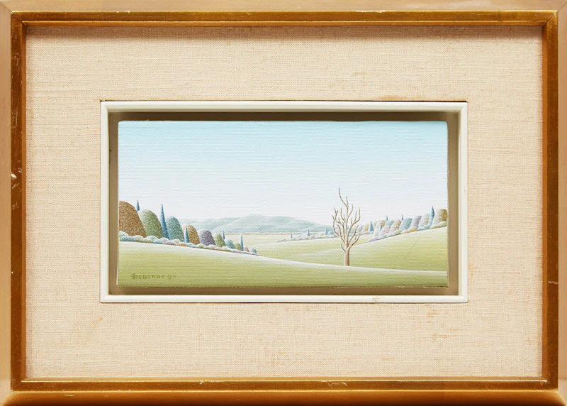 Christian Deberdt, West Bolton, acrylic on canvas board, 1987 - view 2