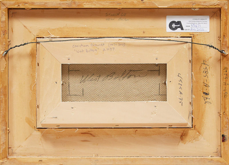 Christian Deberdt, West Bolton, acrylic on canvas board, 1987 - view 3