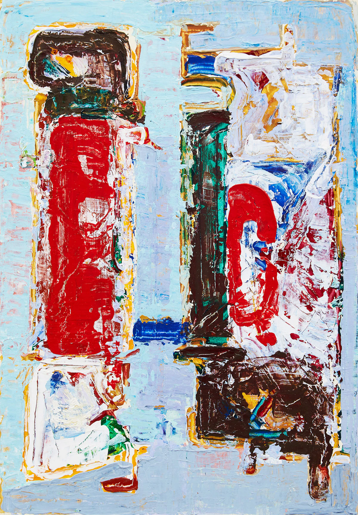 Henriette Fauteux-Massé, L’Appel, acrylic and oil on paper, 1979