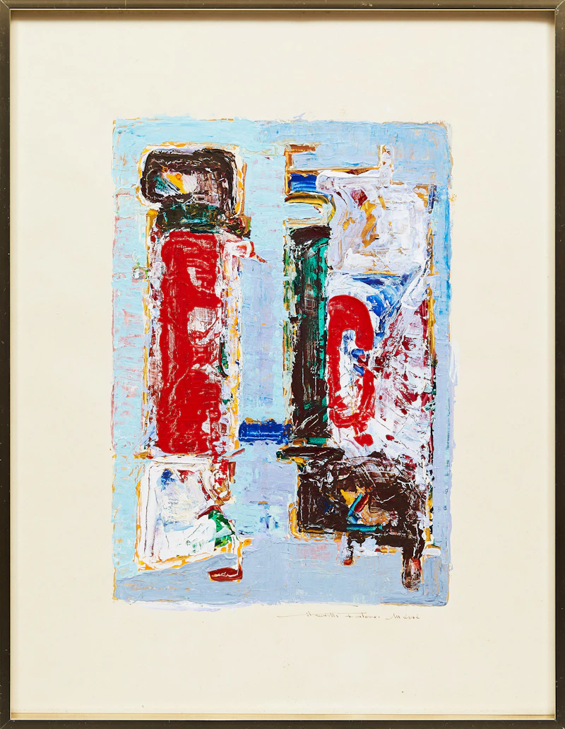 Henriette Fauteux-Massé, L’Appel, acrylic and oil on paper, 1979 - view 2