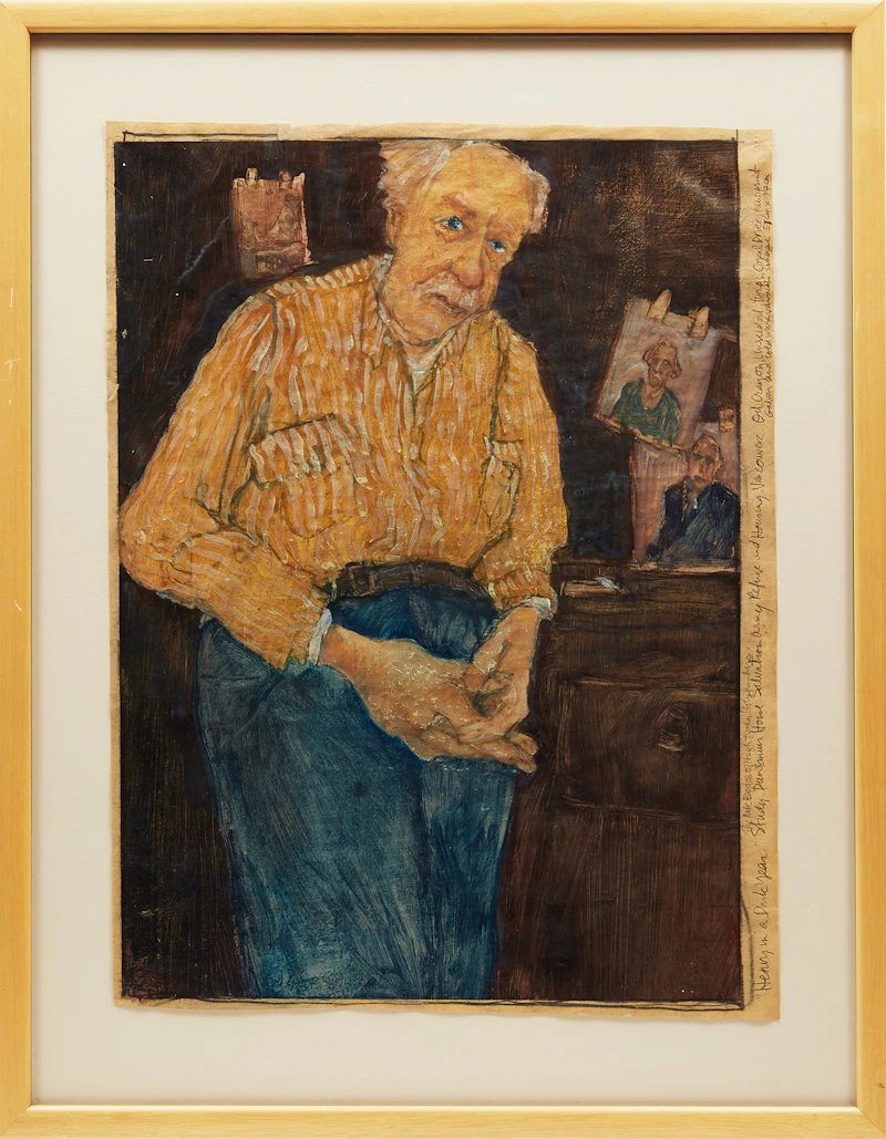 Rachel Berman, Henry in a Dark Year, mixed media on newsprint, 2000 - view 2