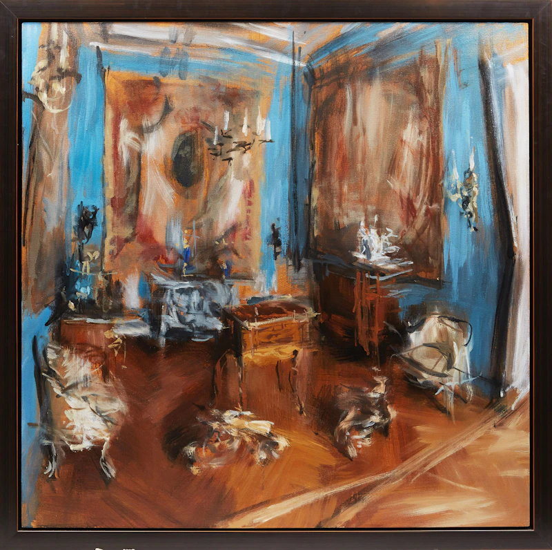 Val Nelson, As Far As I Can Remember (Louvre) , oil and acrylic on canvas, 2005 - view 2