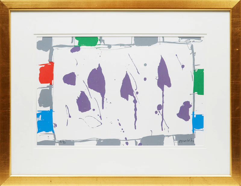 William Ronald, Untitled Abstraction, colour lithograph, 1992 - view 2