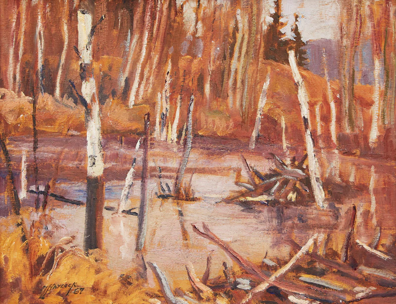 Small Beaver Pond in Algonquin Park by Maurice Hall Haycock