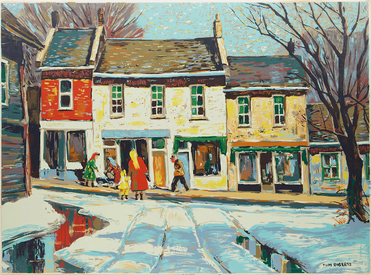 Thomas Keith Roberts, Main Street, Sampson Matthews silkscreen