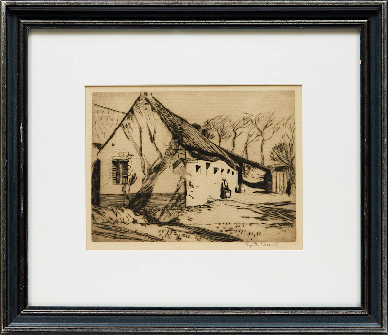Gyrth Russell, Untitled (Estaminet), etching - view 2