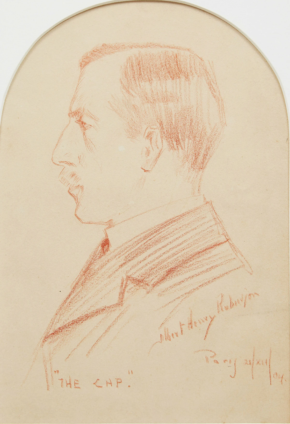 Albert Henry Robinson, The CHP, graphite, 1904