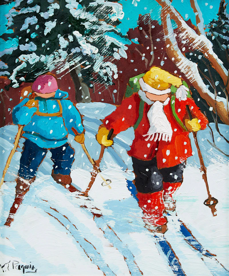 Pauline Thibodeau Paquin, Par beau temps , oil on board