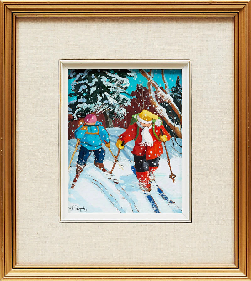 Pauline Thibodeau Paquin, Par beau temps , oil on board, 1987 - view 2