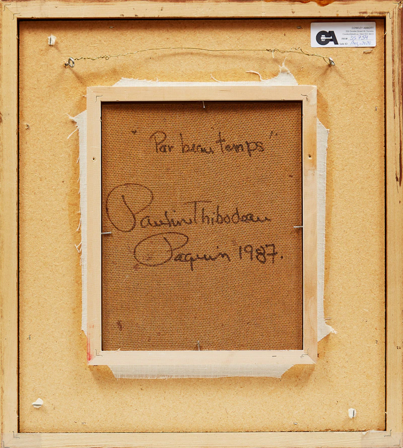 Pauline Thibodeau Paquin, Par beau temps , oil on board, 1987 - view 3