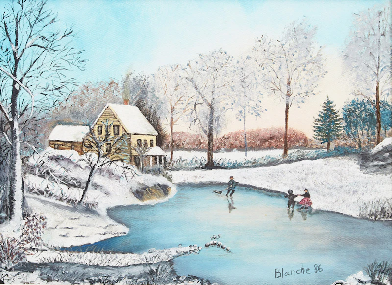 Skaters  by Blanche Bolduc