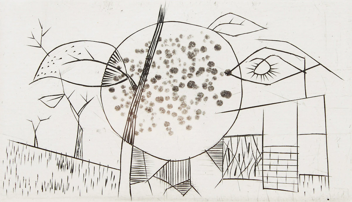 Paul-Vanier Beaulieu, Untitled, etching