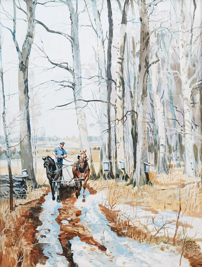 Ploughing, Winter by Peter Etril Snyder