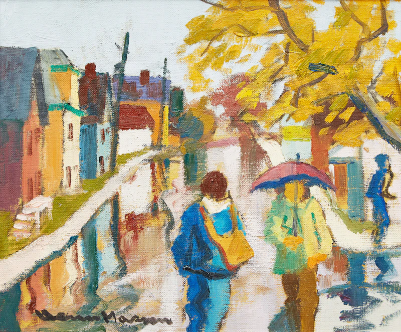 Autumn Rain, Hull, Que.  by Henri Leopold Masson