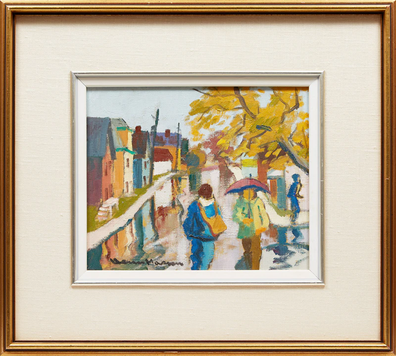Henri Leopold Masson, Autumn Rain, Hull, Que. , oil on canvas - view 2