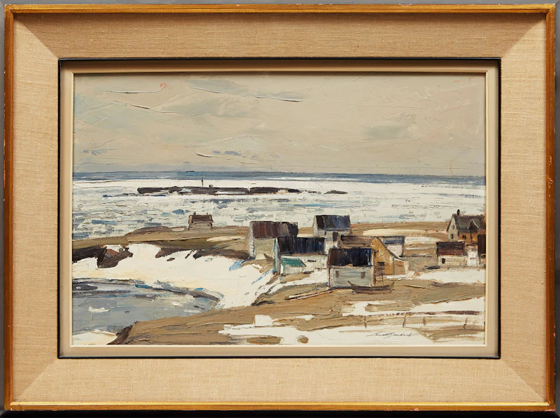 George Lorne Holland Bouchard, Spring, Point St. Peters, Gaspé Coast , oil on board, 1961 - view 2