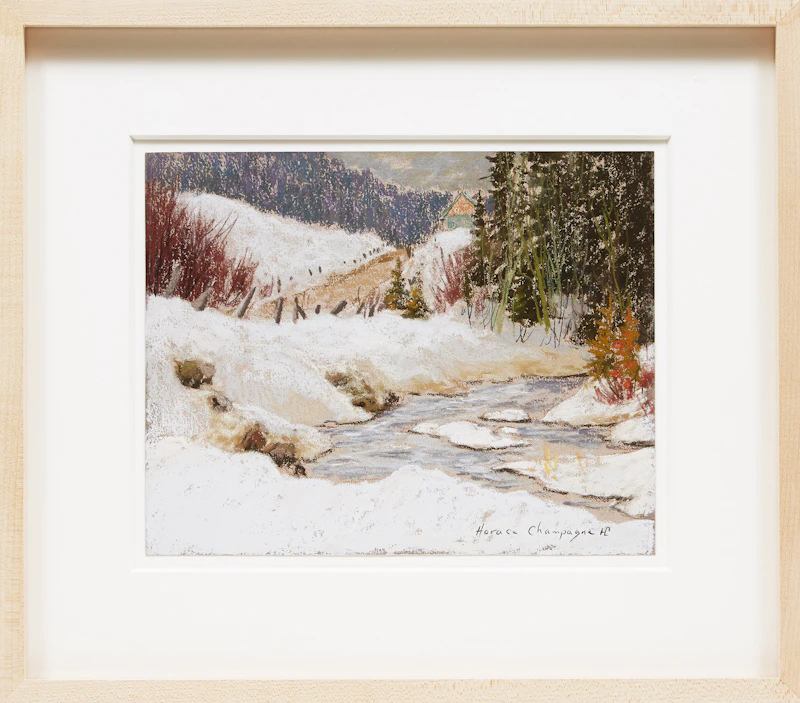 Horace Champagne, Un Moment Tranquille, Les Eboulements, pastel, 1989 - view 2