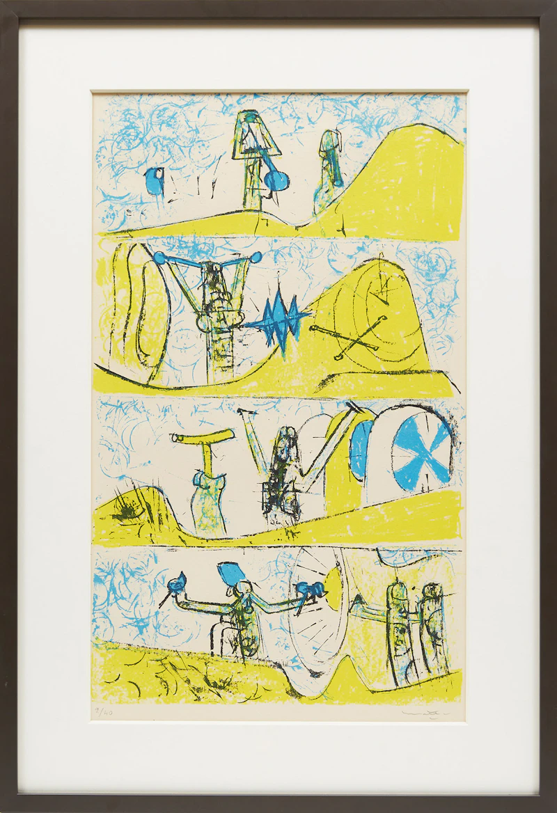 Roberto Matta, Untitled, lithograph in colours - view 2