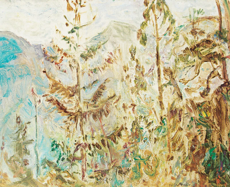 Frederick Horsman Varley, Doon, Ontario; Tree Pattern, Kootenay Lake, B.C.; Mists over Lyon, B.C.; Mountain Portage; Dead Tree, Garibaldi Park; The Lions, B.C., 6 colour lithographs - view 4