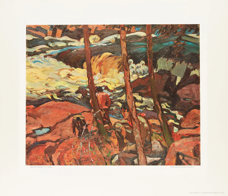 Frederick Horsman Varley, Doon, Ontario; Tree Pattern, Kootenay Lake, B.C.; Mists over Lyon, B.C.; Mountain Portage; Dead Tree, Garibaldi Park; The Lions, B.C., 6 colour lithographs - view 9