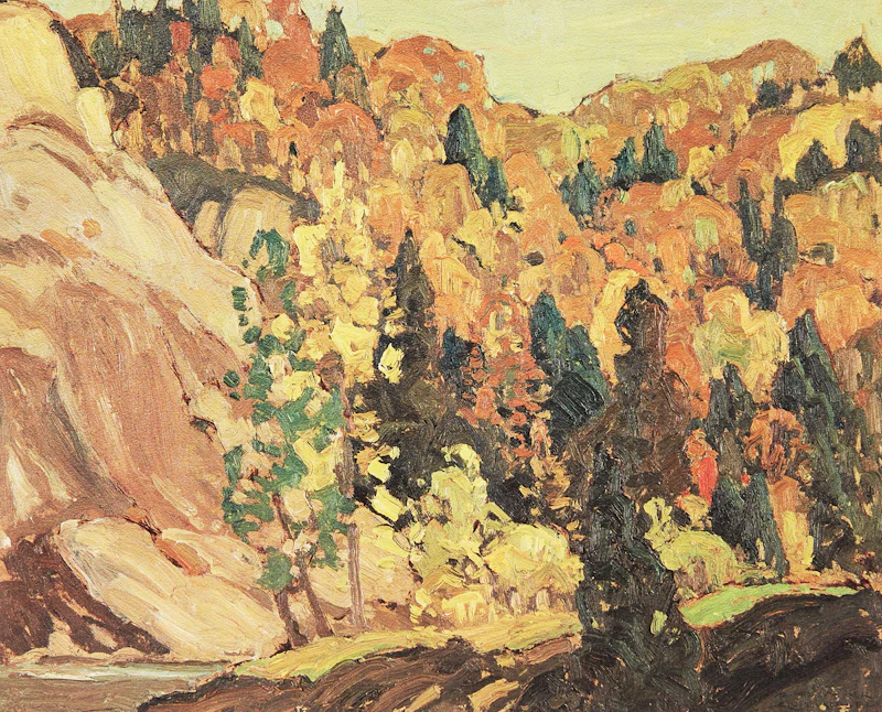 Franklin Carmichael, The Dead Spruce; Bolton, Ontario; Evening;  La Cloche No. 1; July Afternoon; Summer Day, Orillia, 6 colour lithographs - view 3