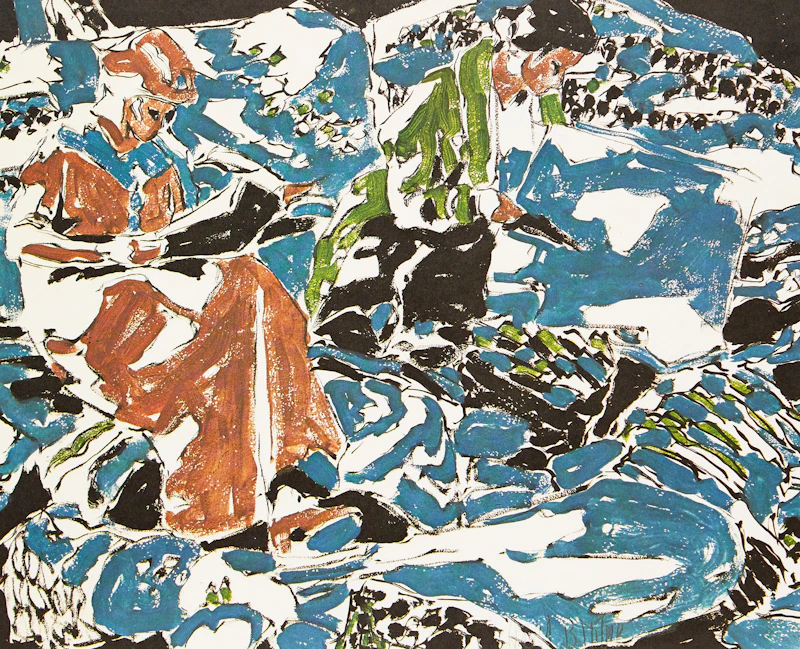 David Brown Milne, Relaxation; Lillies; From the Routing House; Haystack; Adirondack Camp; Boston Corners, 6 colour lithographs - view 2
