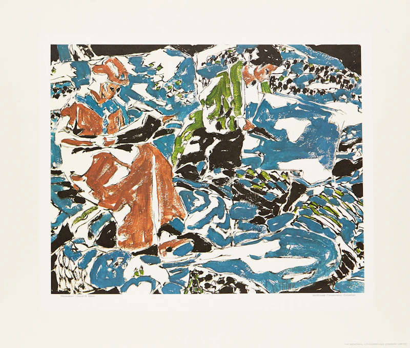 David Brown Milne, Relaxation; Lillies; From the Routing House; Haystack; Adirondack Camp; Boston Corners, 6 colour lithographs - view 3