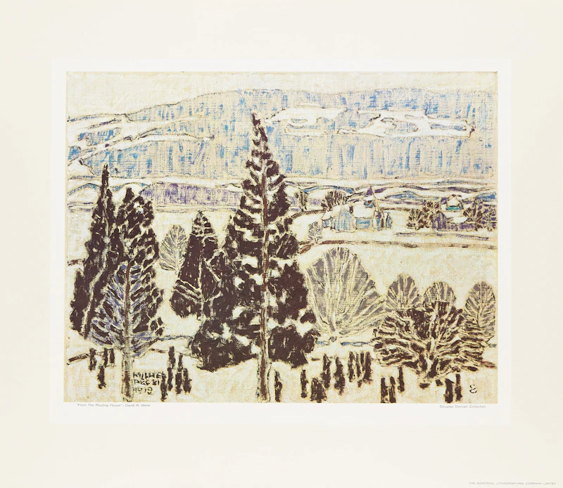 David Brown Milne, Relaxation; Lillies; From the Routing House; Haystack; Adirondack Camp; Boston Corners, 6 colour lithographs - view 7