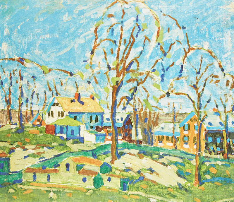 David Brown Milne, Relaxation; Lillies; From the Routing House; Haystack; Adirondack Camp; Boston Corners, 6 colour lithographs - view 12