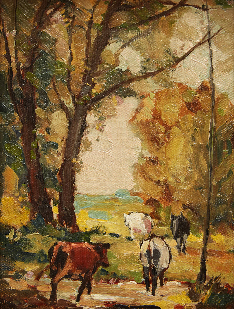 Cows Going to Pasture by George Henry Griffin