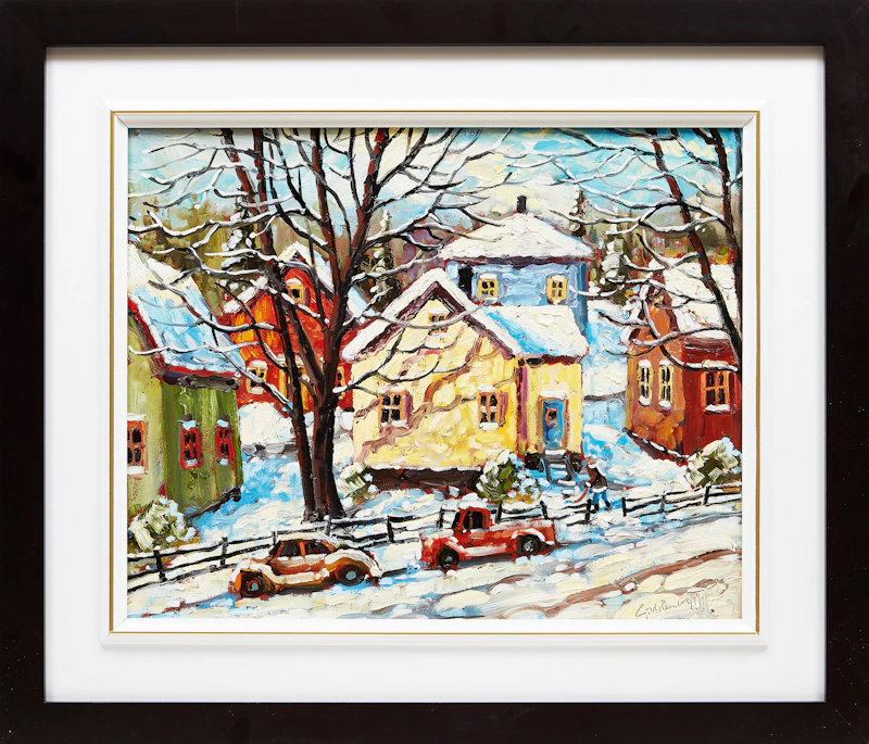 Rod Charlesworth, January Shadows, oil on board - view 2
