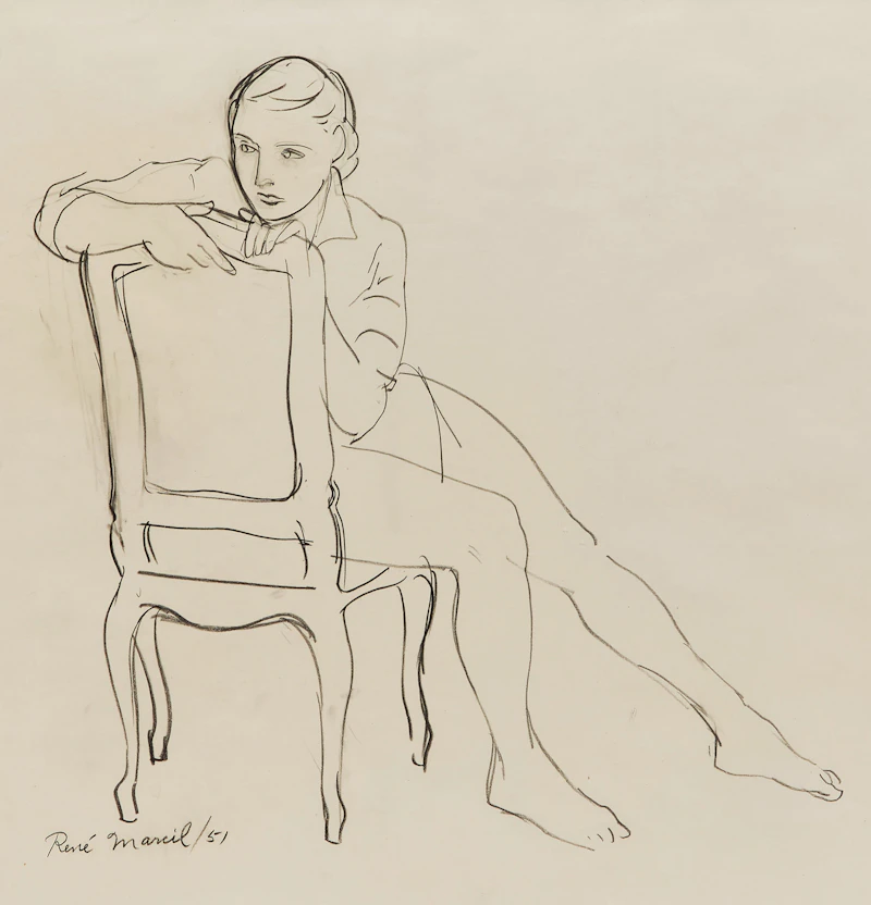 Mme. Marcil  by René Marcil