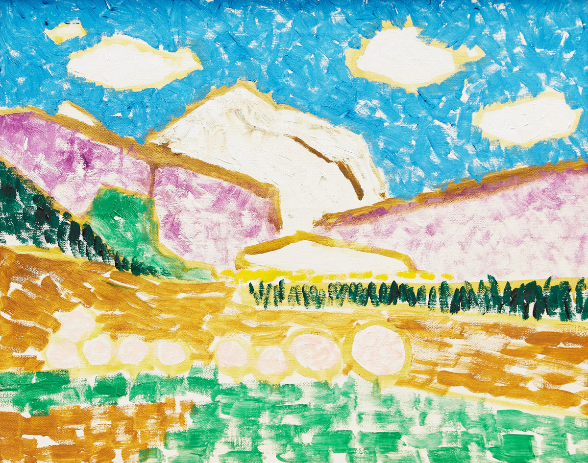 Paul Duval, Valley Landscape , oil on canvas