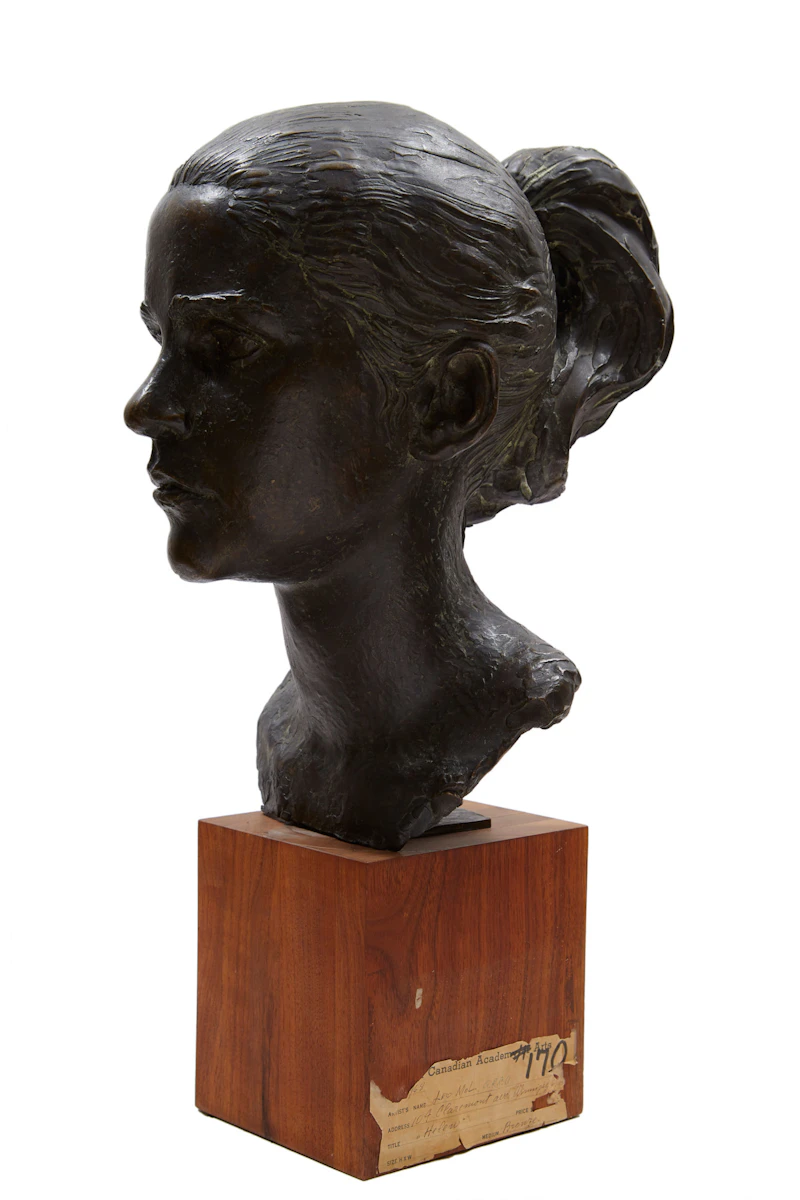 Leo Mol, Ellen Paterson (Helen), bronze on a wooden base, 1967 - view 3