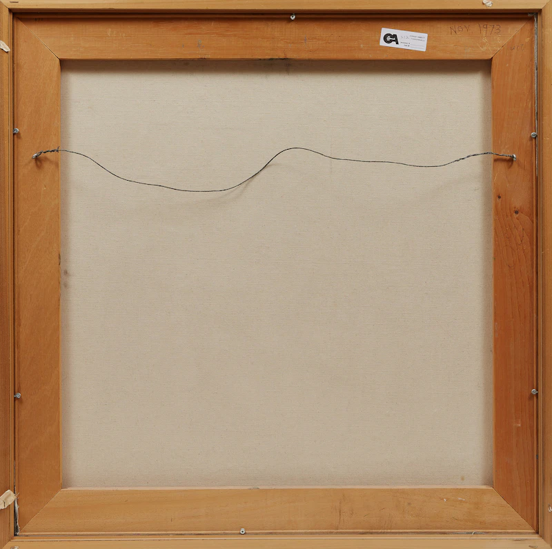 John Godfrey, The Market, oil on canvas, 1973 - view 3