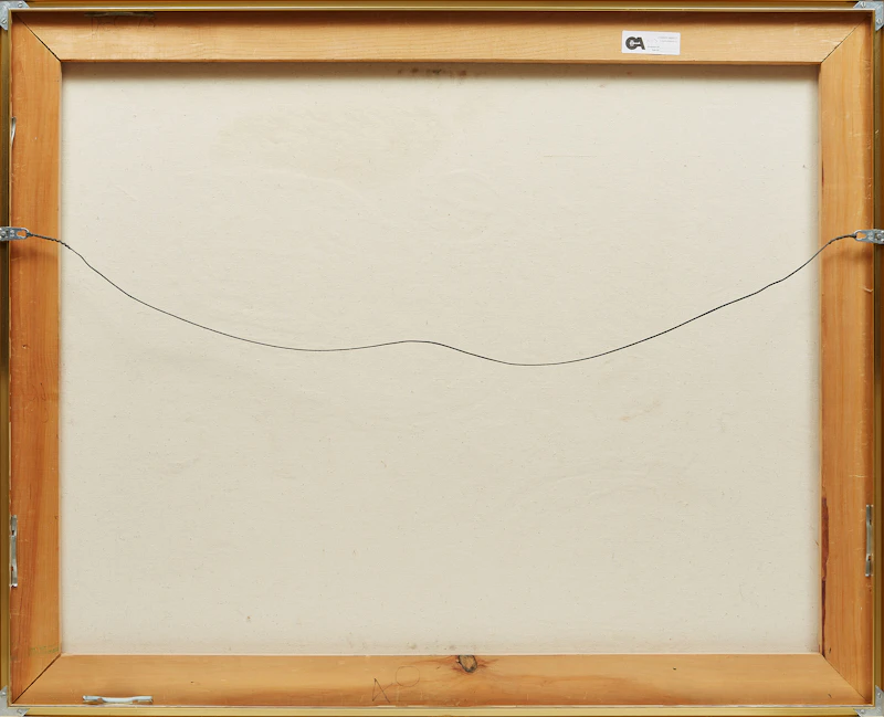 John Godfrey, Dinner, oil on canvas, 1973 - view 3