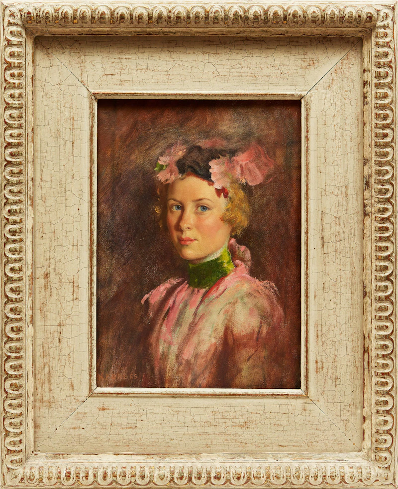 Kenneth Keith Forbes, Portrait of a Young Girl , oil on canvas - view 2
