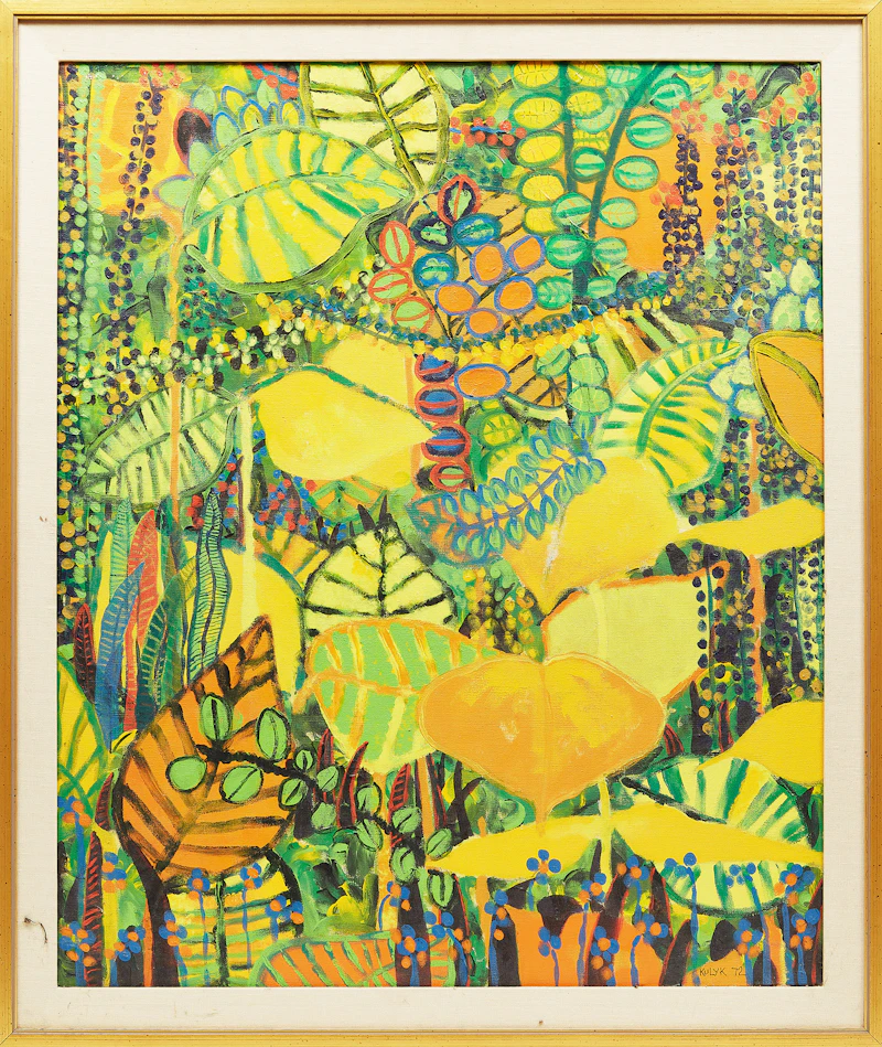 Karen Kulyk, Foliage , acrylic on canvas, 1972 - view 2