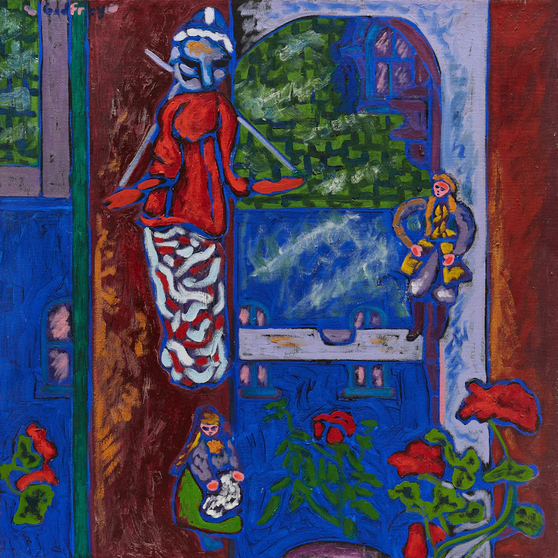 John’s Studio Window, Queen St. by John Godfrey